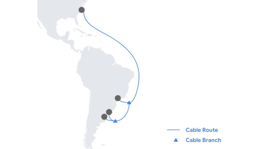 Google cable route