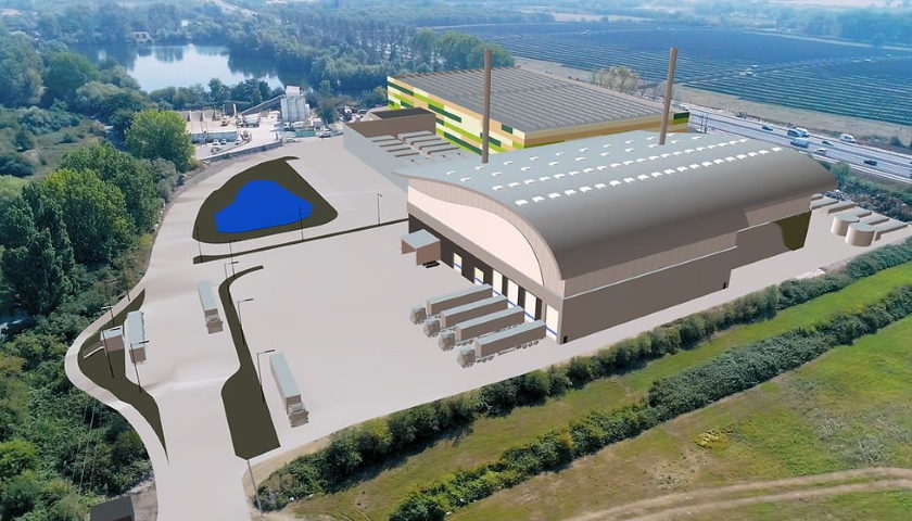 J Mould incinerator plant and neighboring data center