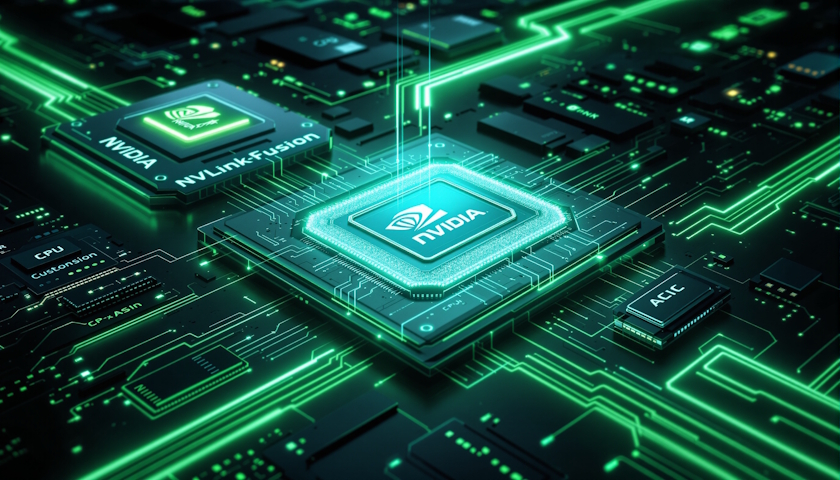 Nvidia uvádí NVLink Fusion pro propojení vlastních CPU a ASIC s hardwarem Nvidia
