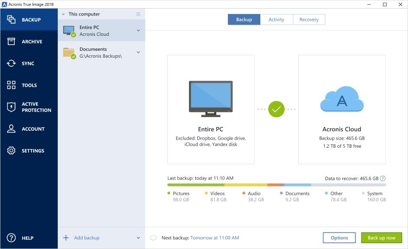 Acronis True Image 2018