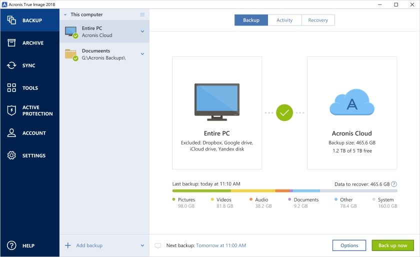 Acronis True Image 2018